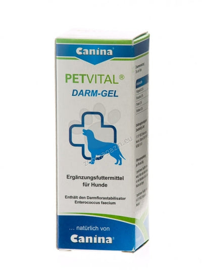 РАЗПРОДАЖБА Canina Petvital Darm- Gel - хранителна добавка, регулираща и стабилизираща чревната флора на кучетата по биологичен начин, 30 мл