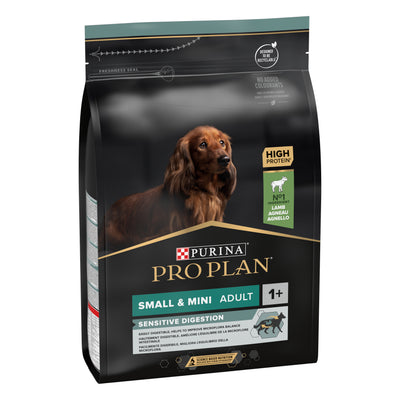 Pro Plan Аdult Small Mini Digestion - с агнешко, пълноценна храна за кучета мини и малки породи / 1-10 кг. / над 12 месеца 3 кг.