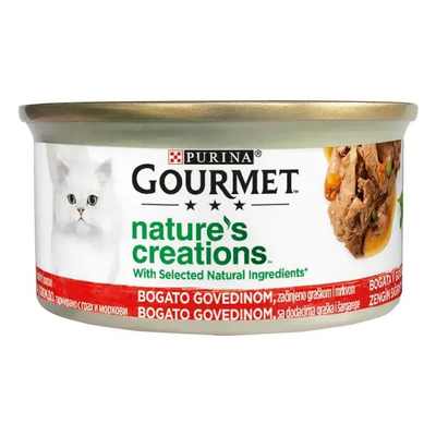 Gourmet Natures Creations Beef - консерва за котки с говеждо месо 85 гр