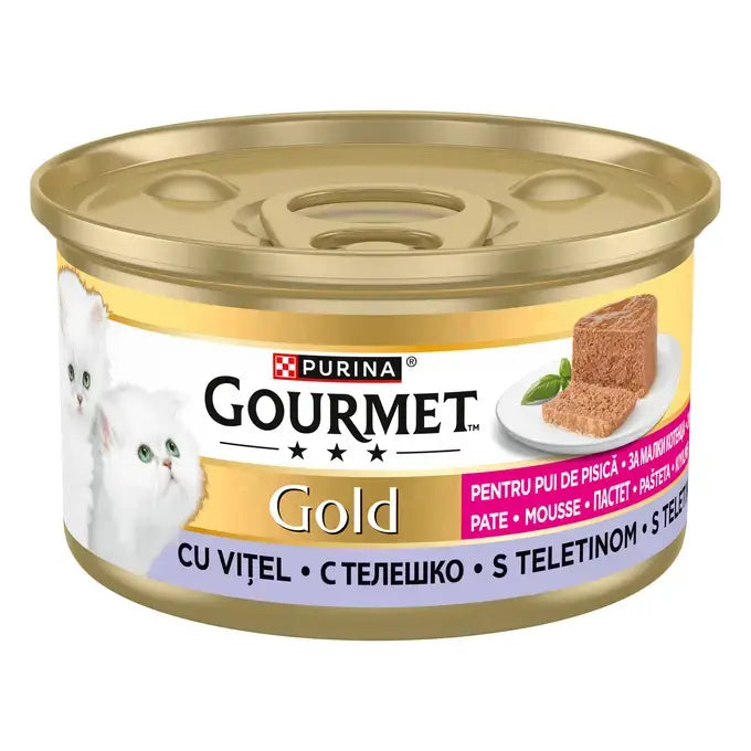 Gourmet Gold Kitten Mousse Veal - пастет за котки с телешко месо 85 гр