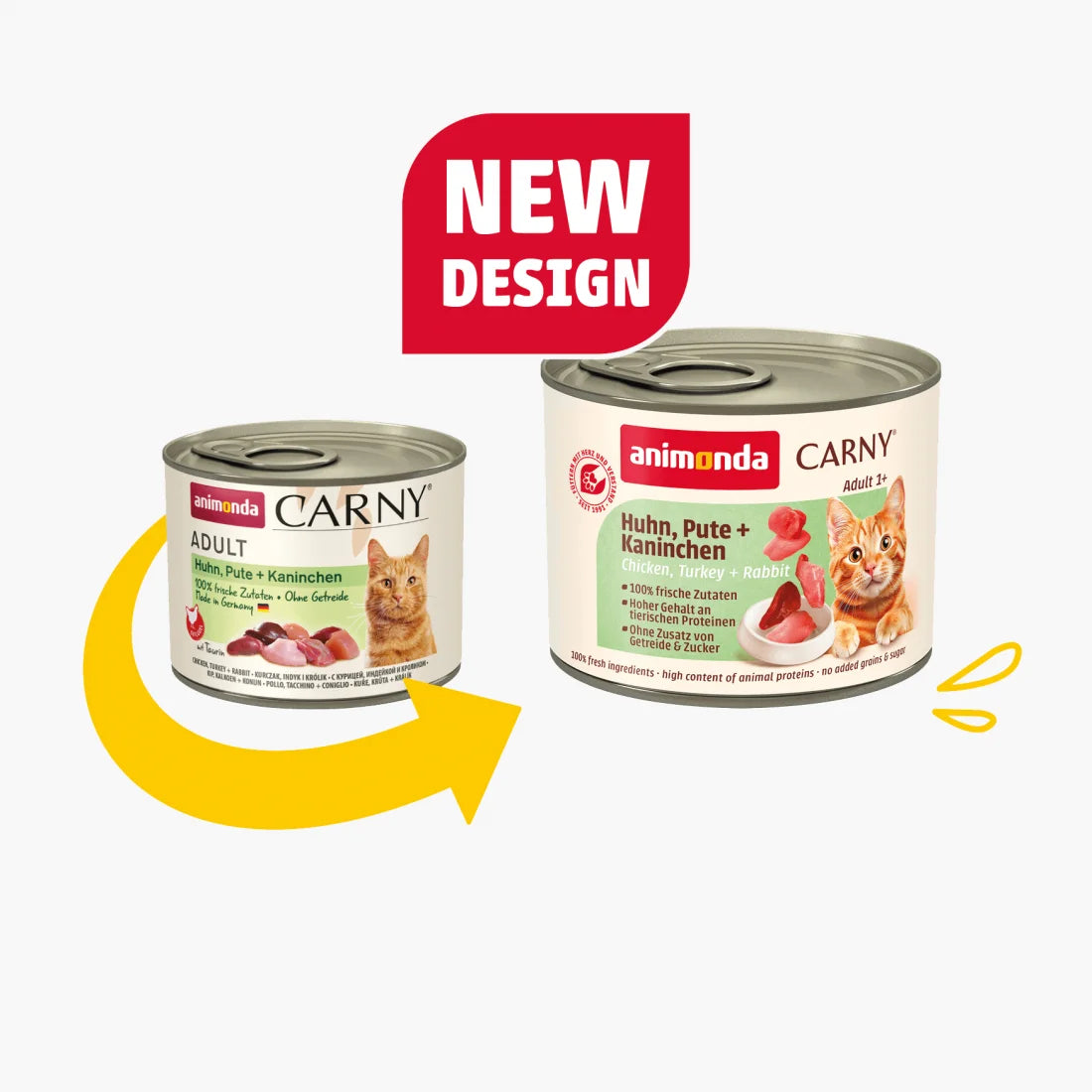 Carny Chicken, Turkey and Rabbit - консерва за котки с пиле, пуешки сърца и заешко месо, стек 6 х 200 гр