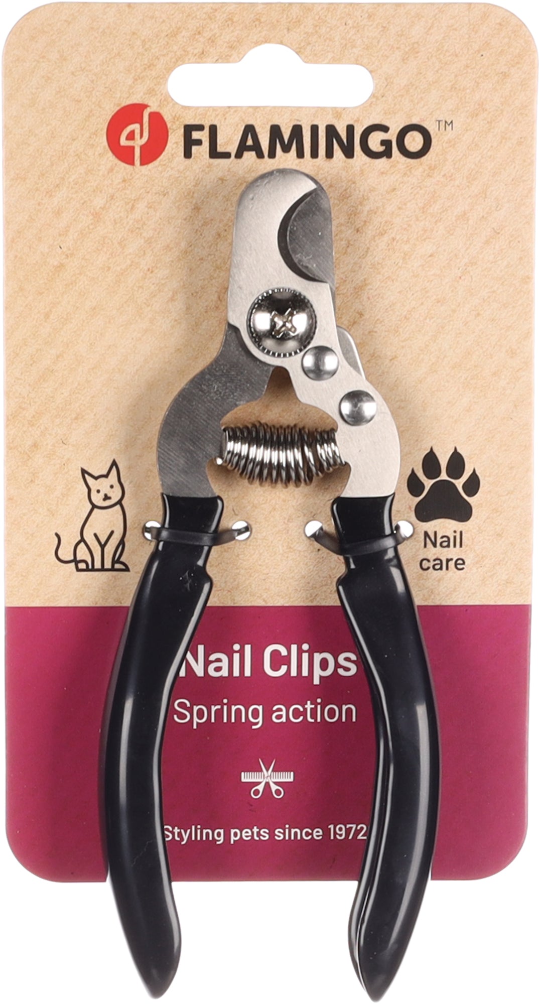 Flamingo Dino Cat Nail Clipper - нокторезачка за котки и дребни породи кучета 14.3 см.