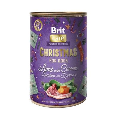 Brit Care Dog Christmas Lamb with Carrots - консерва за куче с агнешко, морков, тиквички и розмарин 400 гр