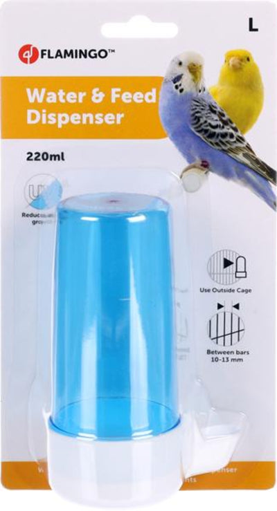 Flamingo Automatic Water Dispenser Neri - пластмасова овална поилка за птици