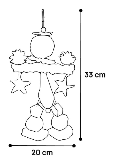 Flamingo Parakeet Toy Kiko - играчка за папагали 20 / 5,5 / 33 см