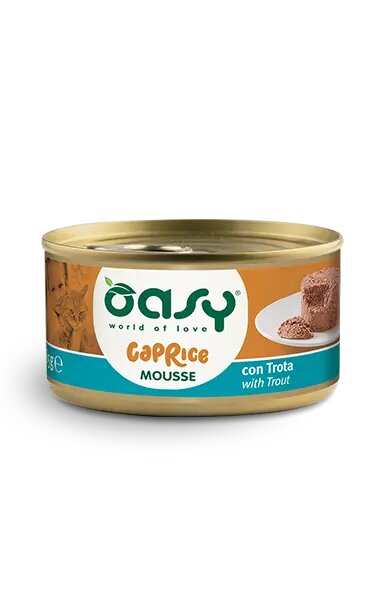 Oasy Caprice Mousse with Trout - мус за котки с пъстърва 85 гр.