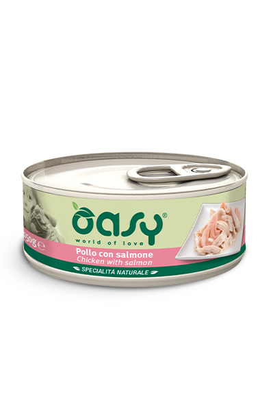 Oasy Dog Natural Chicken / Salmon - консерва за куче с пилешко месо и сьомга 150 гр.