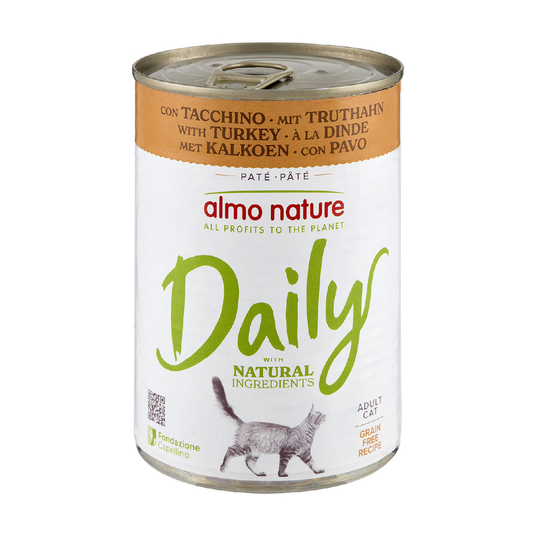 Almo Nature Daily Mousse with Turkey - консерва за котки с пуешко месо 400 гр