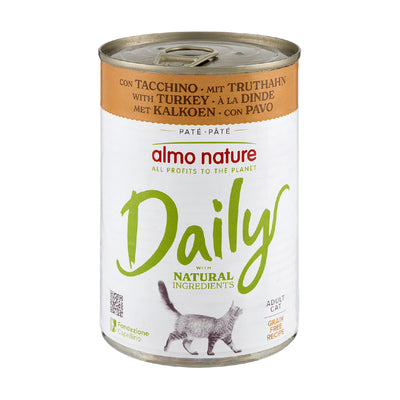 Almo Nature Daily Mousse with Turkey - консерва за котки с пуешко месо 400 гр