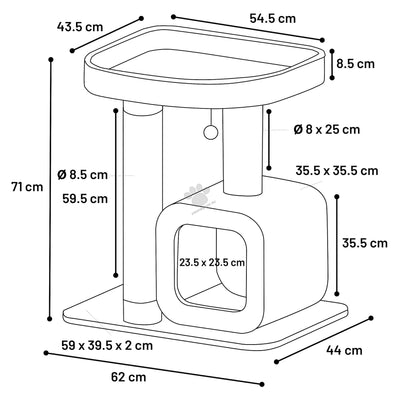 Flamingo Scratching tree Anzu - драскалка за котки 62 / 44 / 71 см