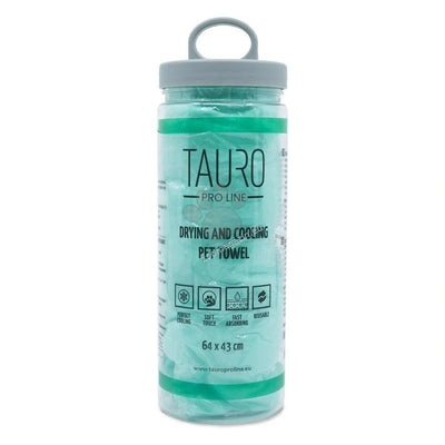 Tauro Pro Line Drying and Cooling Pet Towel - подсушаваща и охлаждаща кърпа за домашни любимци 64 / 43 см