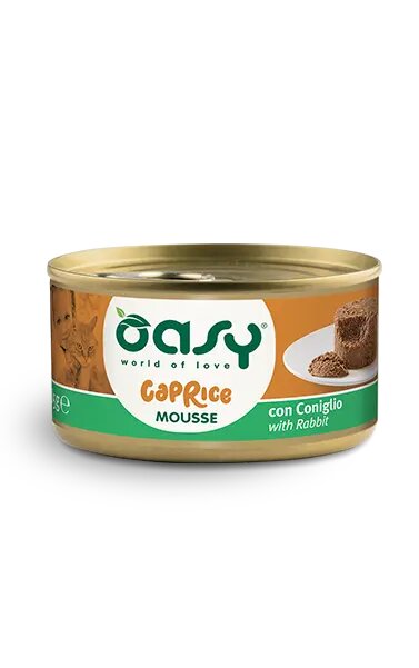 Oasy Caprice Mousse with Rabbit - мус за котки със заешко 85 гр.