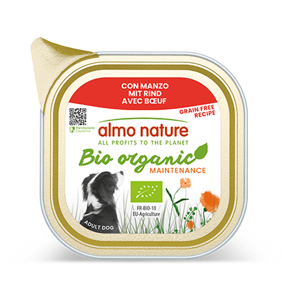 Almo Nature Bio Organic Dogs With Beef - пастет за кучета с говеждо месо 100 гр