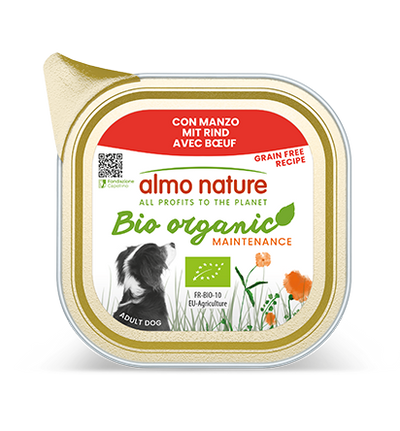 Almo Nature Bio Organic Dogs With Beef - пастет за кучета с говеждо месо 100 гр