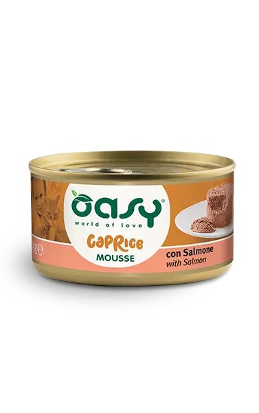 Oasy Caprice Mousse with Salmon - мус за котки със сьомга 85 гр.