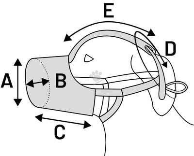 Flamingo Muzzle Benzo M - намордник за куче 7 / 4 / 11 см