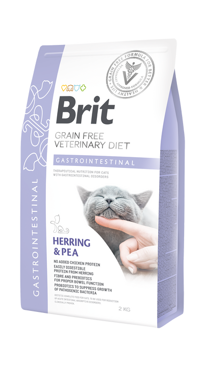 Brit VD Cat Gastrointestinal - храна за котки с абсорбционни нарушения 2 кг