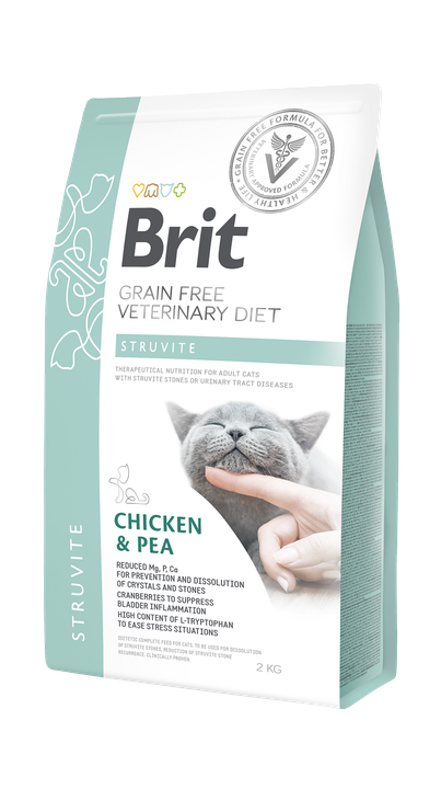Brit VD Cat Struvite - храна за котки против образуване на струвити 2 кг