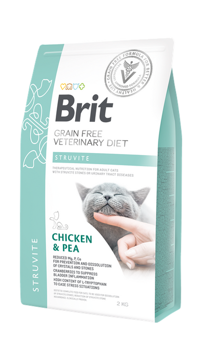 Brit VD Cat Struvite - храна за котки против образуване на струвити 2 кг