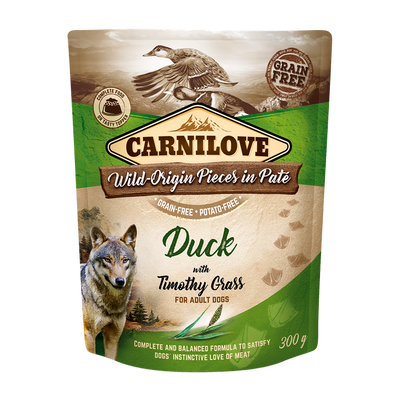 Carnilove Dog Pouch Pate Duck with Timothy Grass - пауч за кучета с патешко и тимотейка 300 гр
