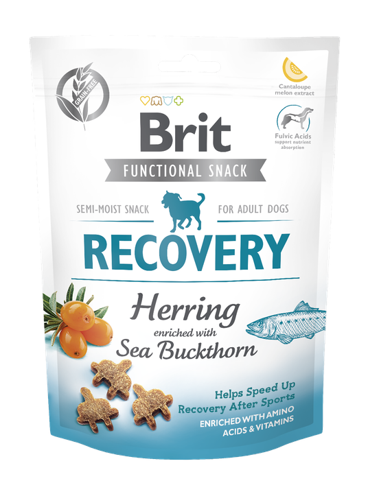 Brit Care Dog Functional Snack Recovery Herring - лакомство за възстановяване с херинга и морски зърнастец 150 гр