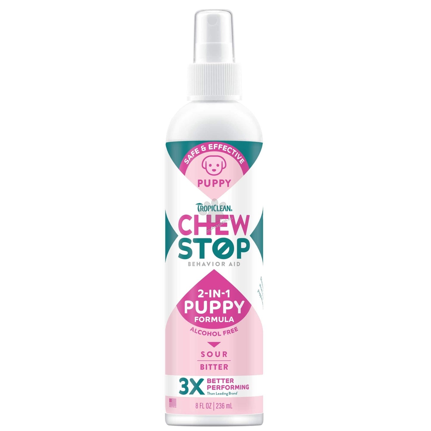 TropiClean Chew Stop Behavior Aid Puppy Spray - отблъскващ спрей за кученца 236 мл
