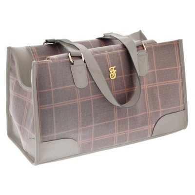 Ferribiella Mokka Bag Pink Grey - луксозна мека транспортна чанта 43 / 18 / 25 см