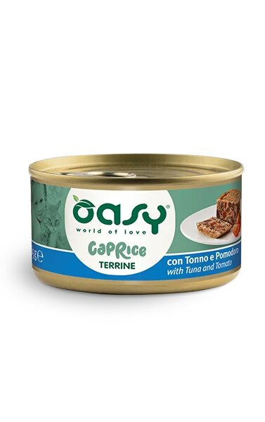Oasy Caprice Terrine with Tuna and Tomato - терин за котки с риба тон и домати 85 гр.