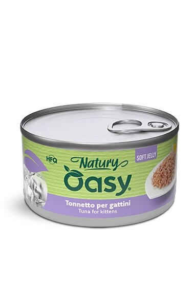 Oasy Cat Natury Soft Jelly Tuna Kitten - консерва за котенца с риба тон 150 гр