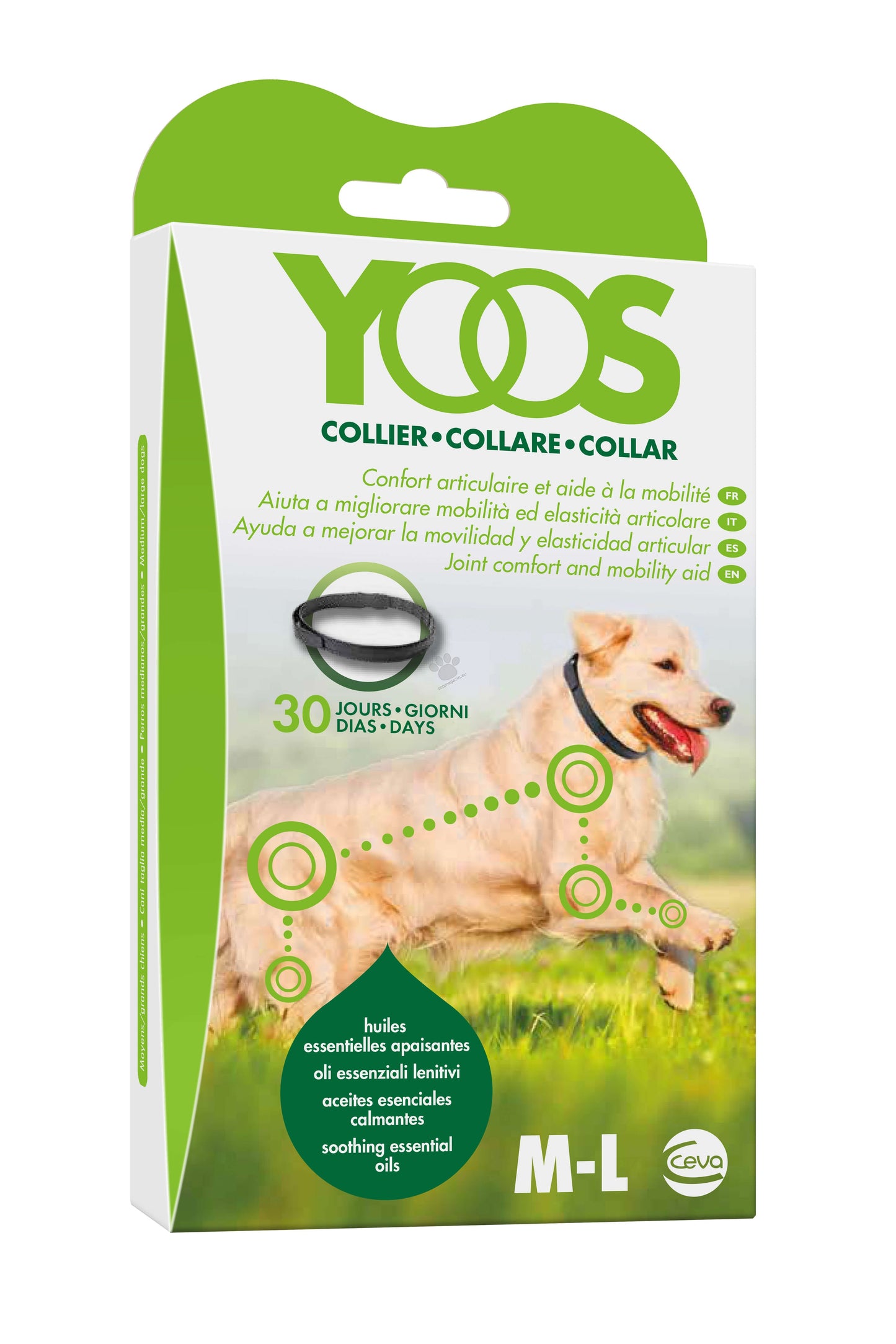 Yoos Dog Collar M-L - нашийник за облекчаване на ставен дискомфорт за кучета над 10 кг