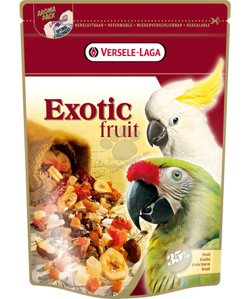 РАЗПРОДАЖБА Versele Laga Exotic Fruit Mix - храна за големи папагали с екзотични плодове