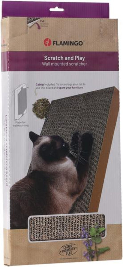 Flamingo Scratching cardboard Mawimbi Brown - драскалка за котка 46 / 22 / 3,7 см