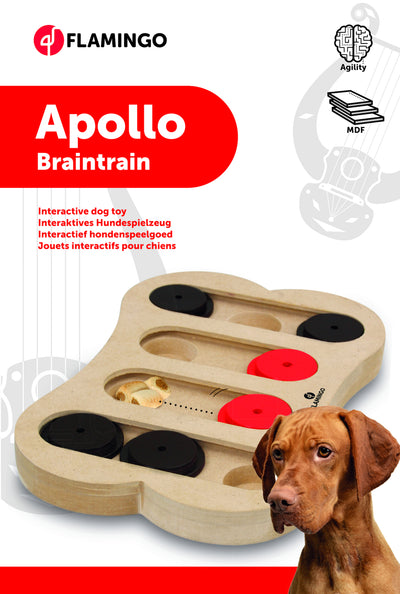 Flamingo Brain Train Apollo Bone Light brown - интерактивна играчка за куче 30 / 20 см.
