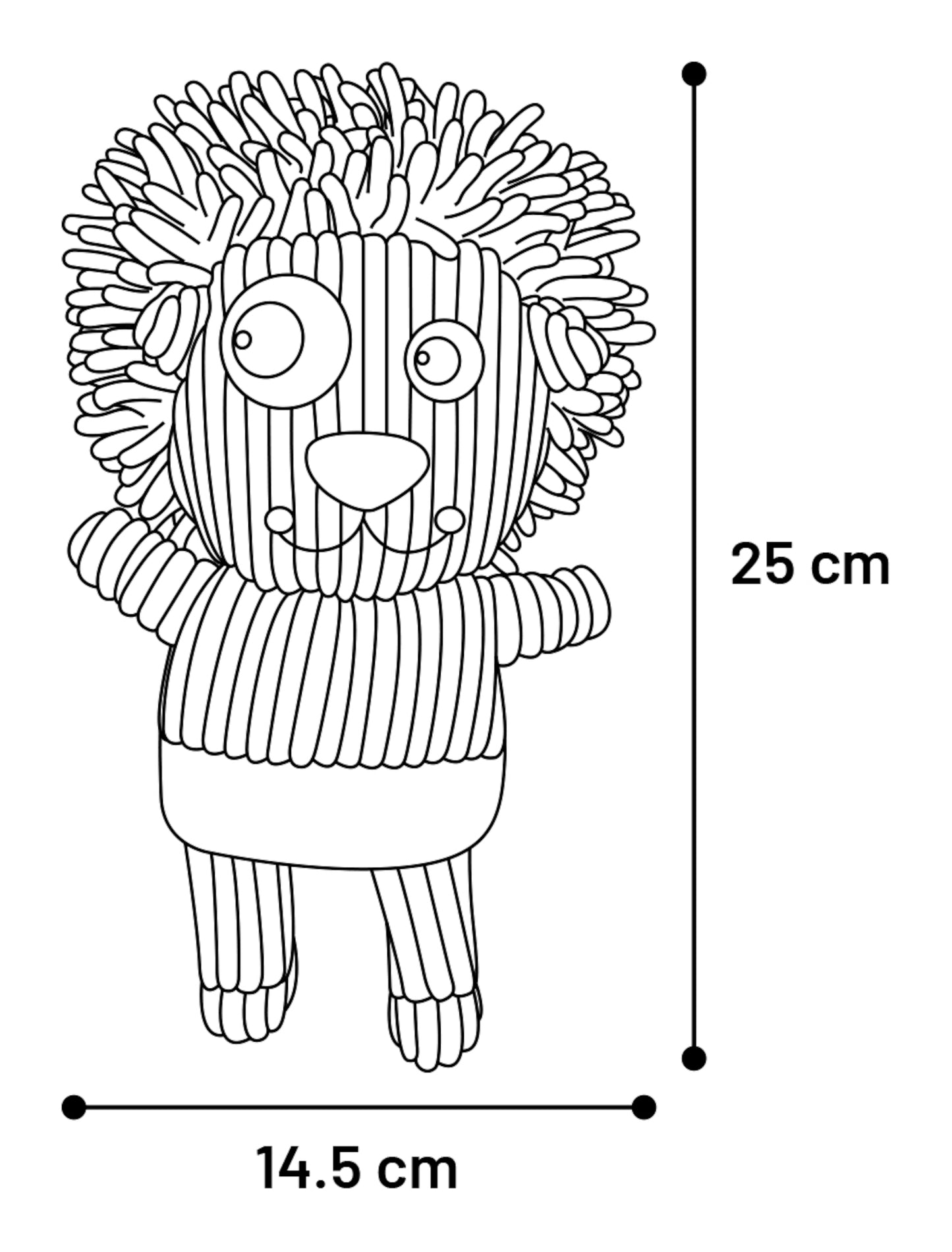 Flamingo Wilbert Lion Mix -плюшена играчка за куче 24 см.