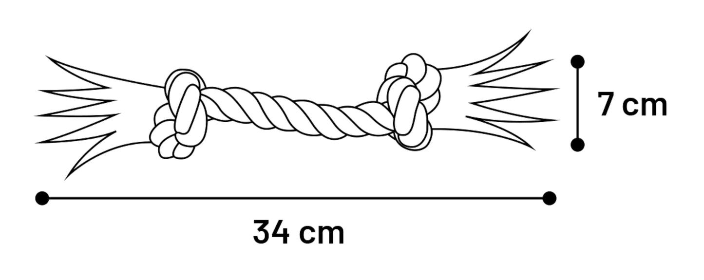 Flamingo Jim Cord with 2 knots - играчка за куче 34 см