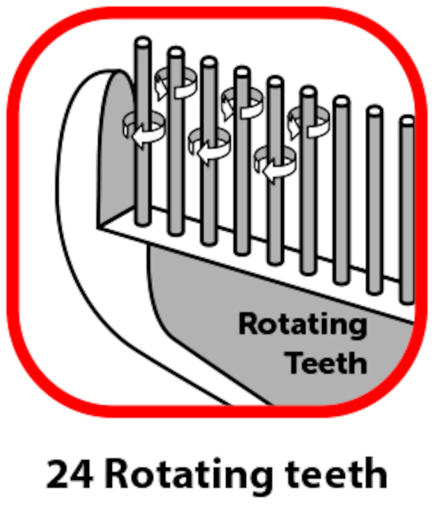 Flamingo Undercoat Rake Rotating Single Comfort - гребен с въртящи се зъбци 17 см