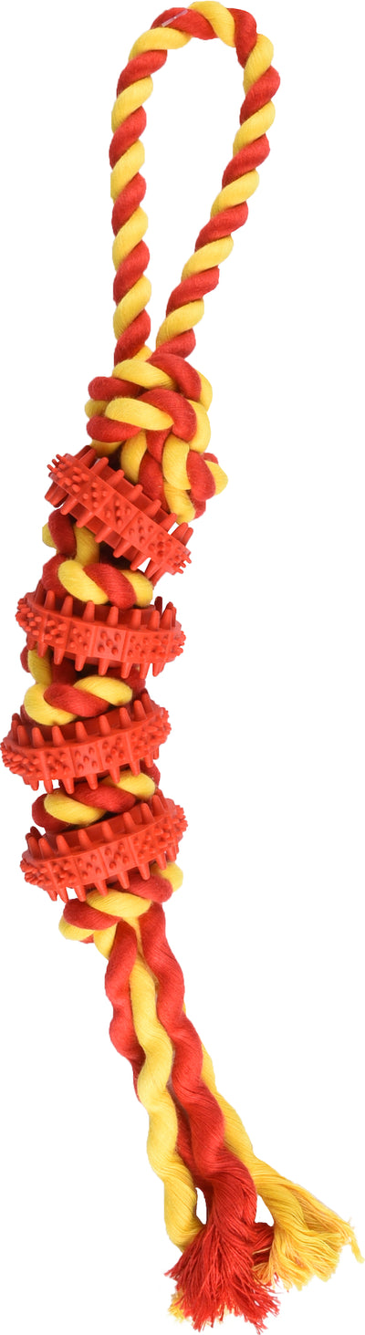 Flamingo Toy Waylen Disc Dental with Rope - играчка за куче 40 см