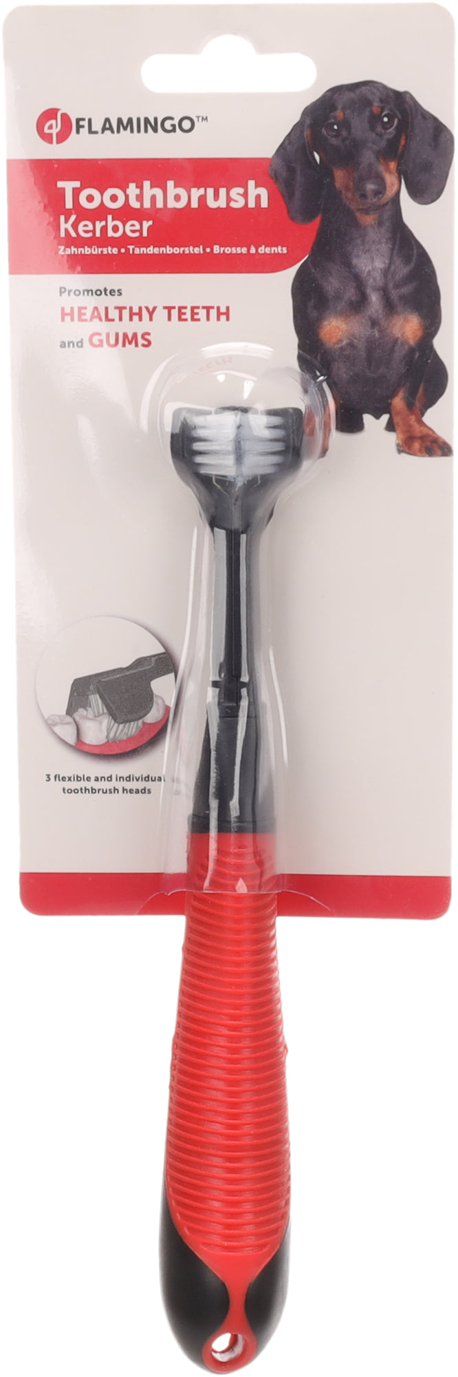 Flamingo Toothbrush Kerber - четка за зъби, 20 см.