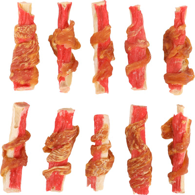 Flamingo Hapki Stick with Crab and Chicken - лакомство за куче с раци и пилешко месо 85 гр