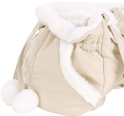 Flamingo Front carrier Cuddi Beige - мека транспортна чанта 32 / 22 / 25 см