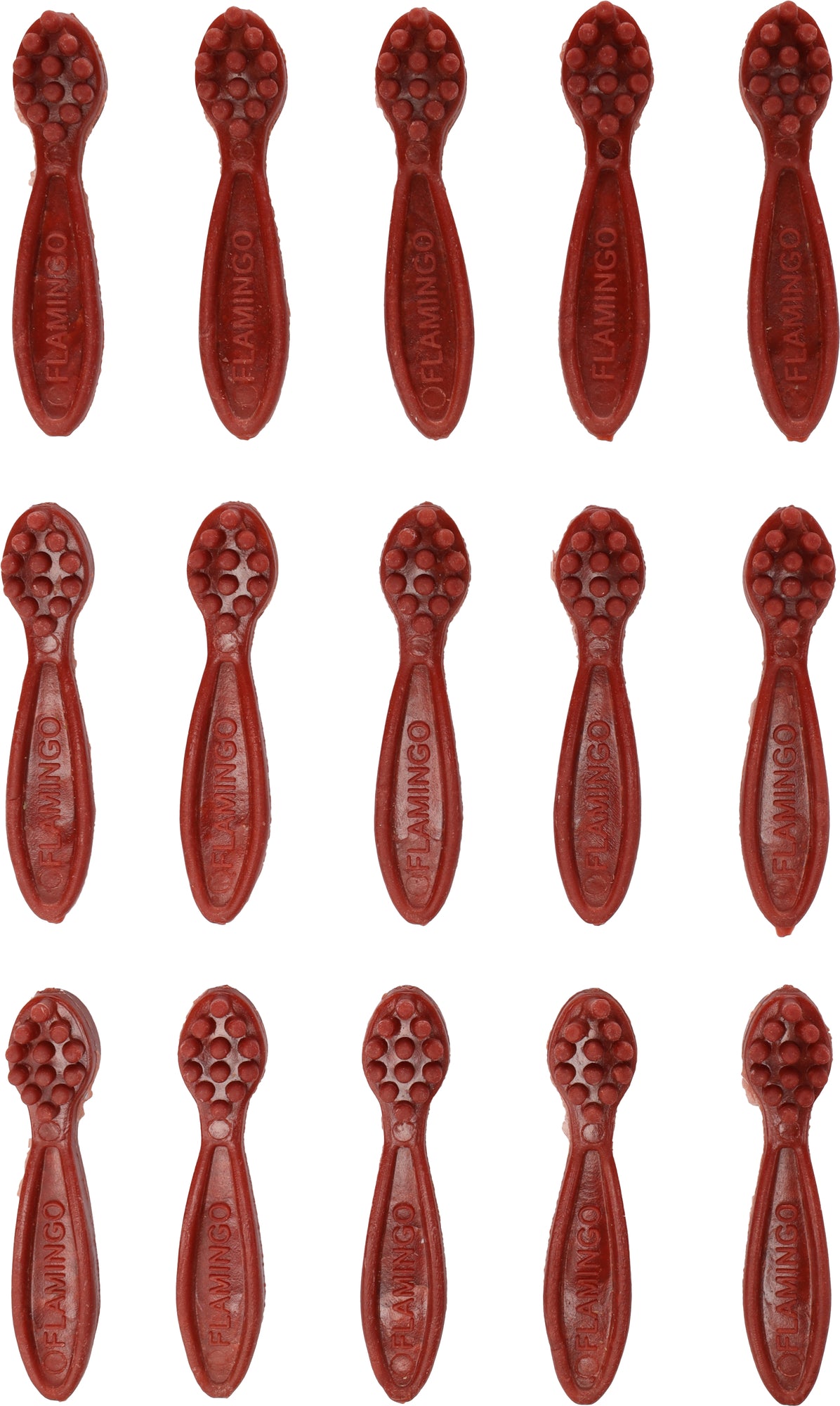 Flamingo Veggie Toothbrush with Strawberry - лакомство за куче с ягода 120 гр