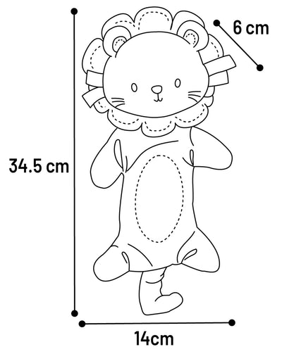 Flamingo Toy Puppy Kobe Lion - плюшена играчка за куче 14 / 6 / 34,5 см