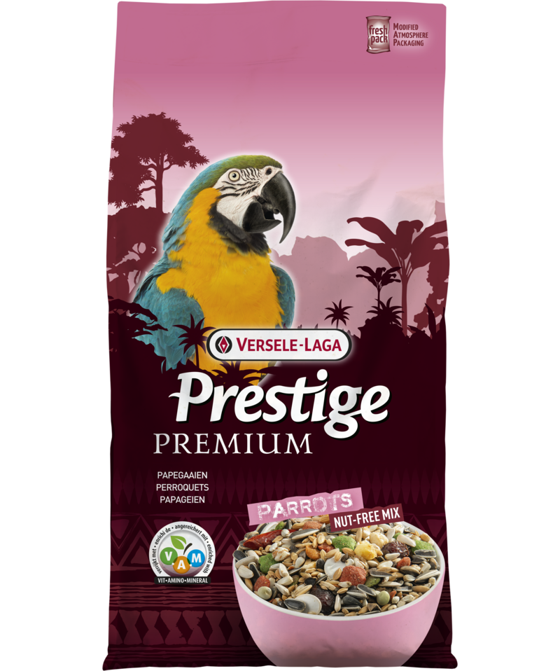 Versele Laga Premium Prestige Parrot - пълноценна храна за големи папагали 2 кг