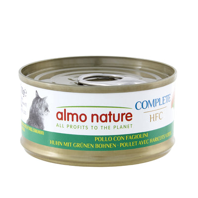 Almo Nature HFC Complete with Chicken and Green Beans - консерва за котки с пилешко и зелен боб 70 гр