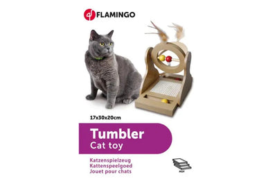 Flamingo - дървена драскалка за котки /17х30х20см/