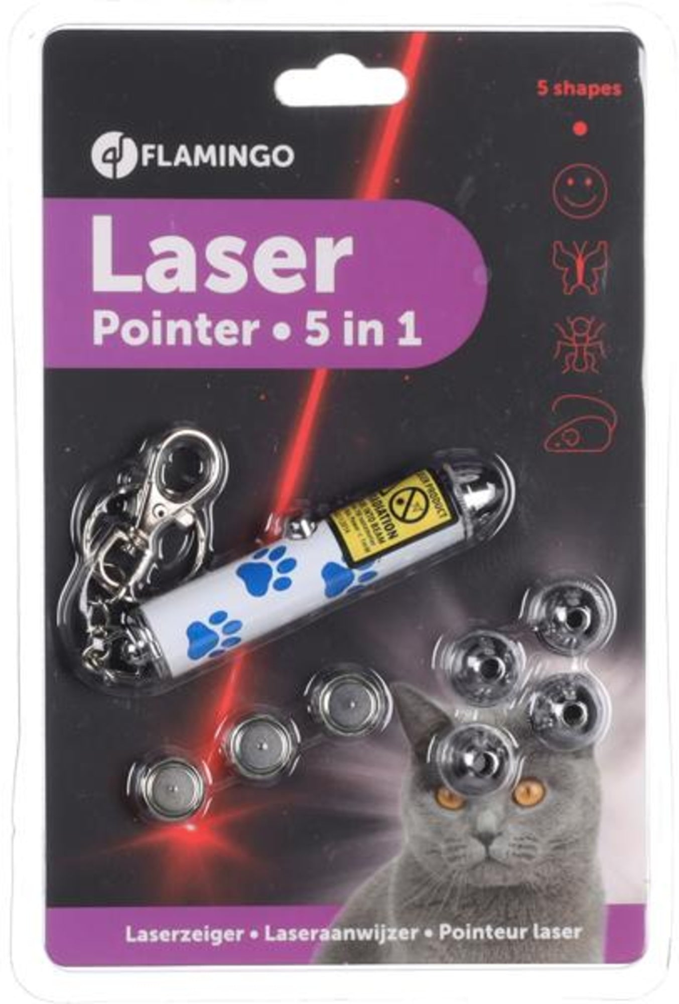 Flamingo Electronic Toy Laser Wijnanda White - лазерна играчка