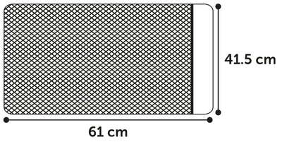 Flamingo Cat litter tray mat Matz - килимче за тоалетна 61 / 41 см, черно