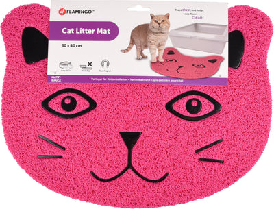 Flamingo Cat litter tray mat Pancho Matti fuchsia - килимче за тоалетна 30 / 40 см
