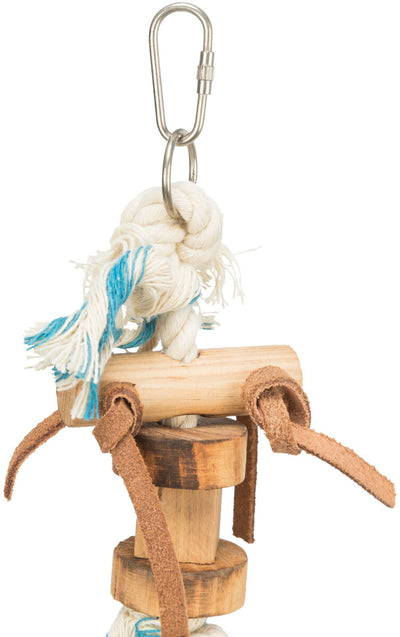 Trixie Wooden Toy on Rope - играчка за птици 35 см