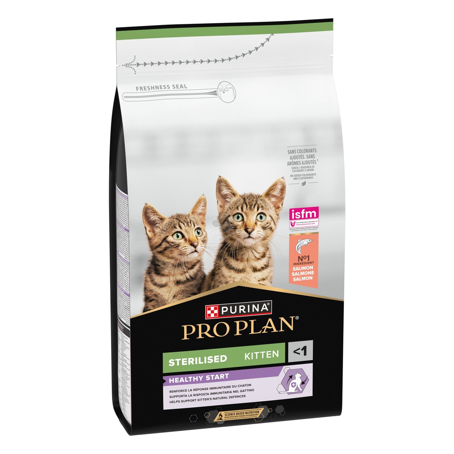 Pro Plan Sterilized Kitten Salmon - пълноценна храна за кастрирани котенца със сьомга 1,5 кг